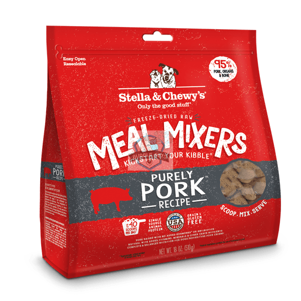 Stella & Chewy's Purely Pork Freeze-Dried Meal Mixers For Dogs