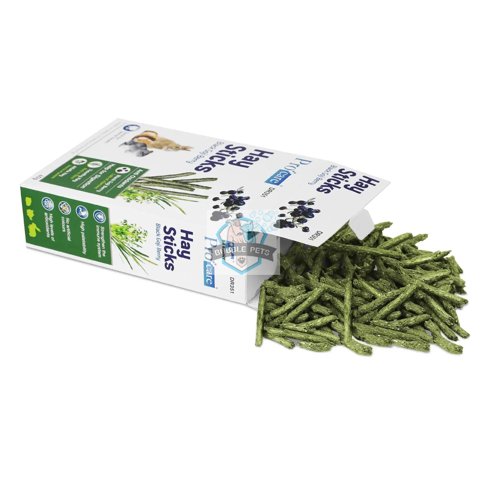 Dr. Bunny Hay Sticks - Black Goji Berry