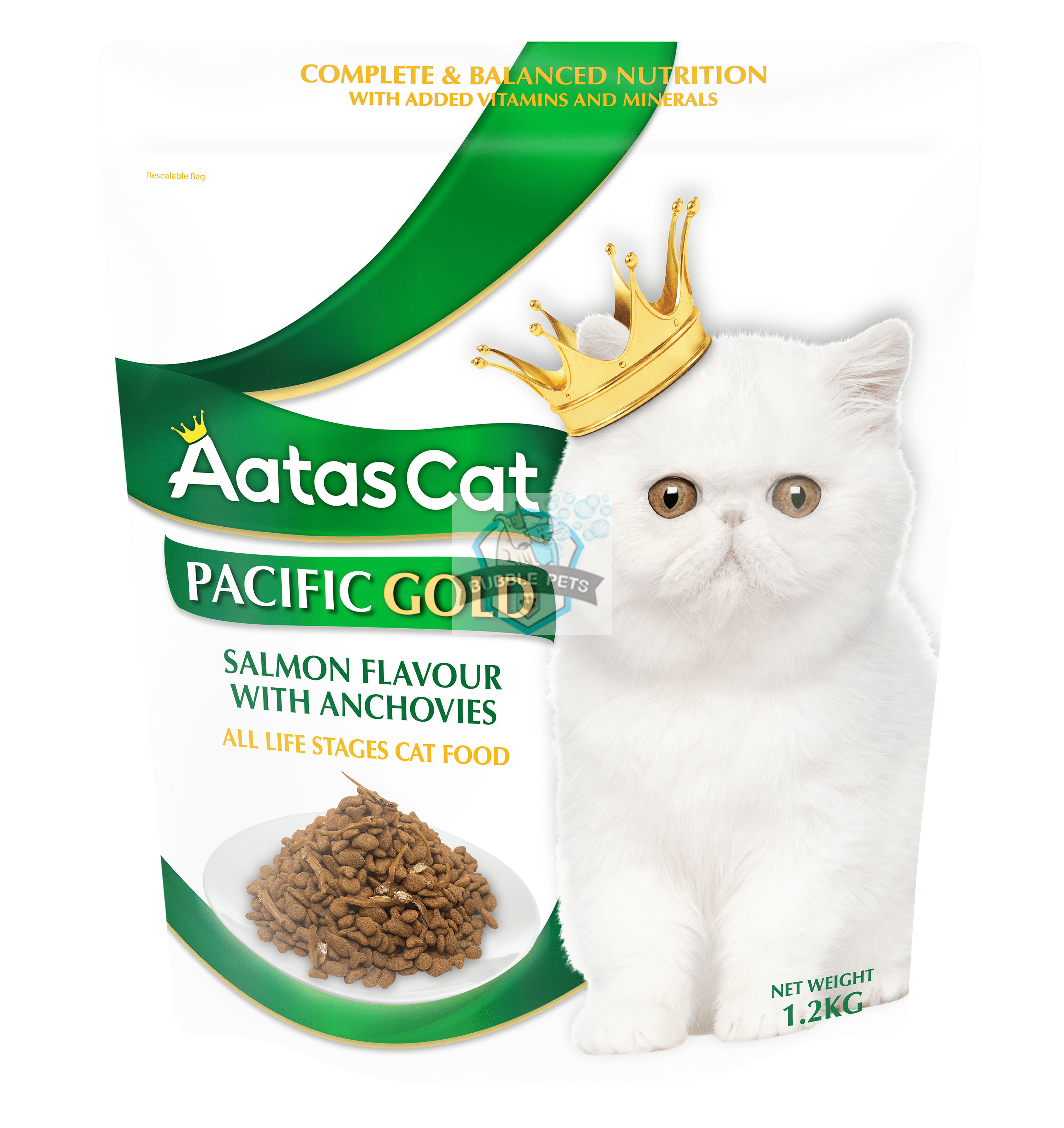 Aatas Cat Pacific Gold Salmon w Anchovies 1.2kg
