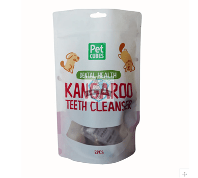 PetCubes Kangaroo Teeth Cleanser Dry Treats Dental Health for Dogs