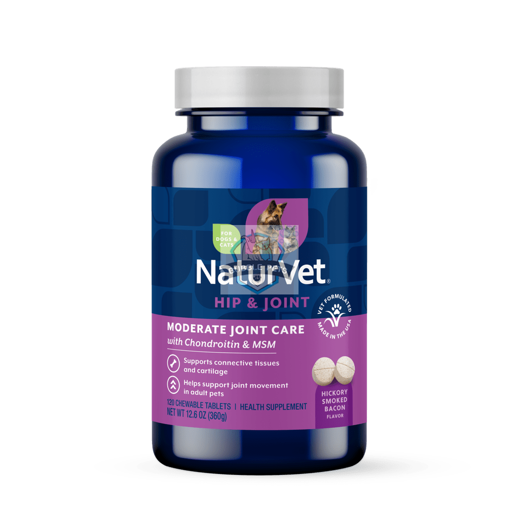 NaturVet Glusosamine DS Plus Level 2 (Time Release) Moderate Joint Care Support Supplement Chewable Tablets for Dogs and Cats