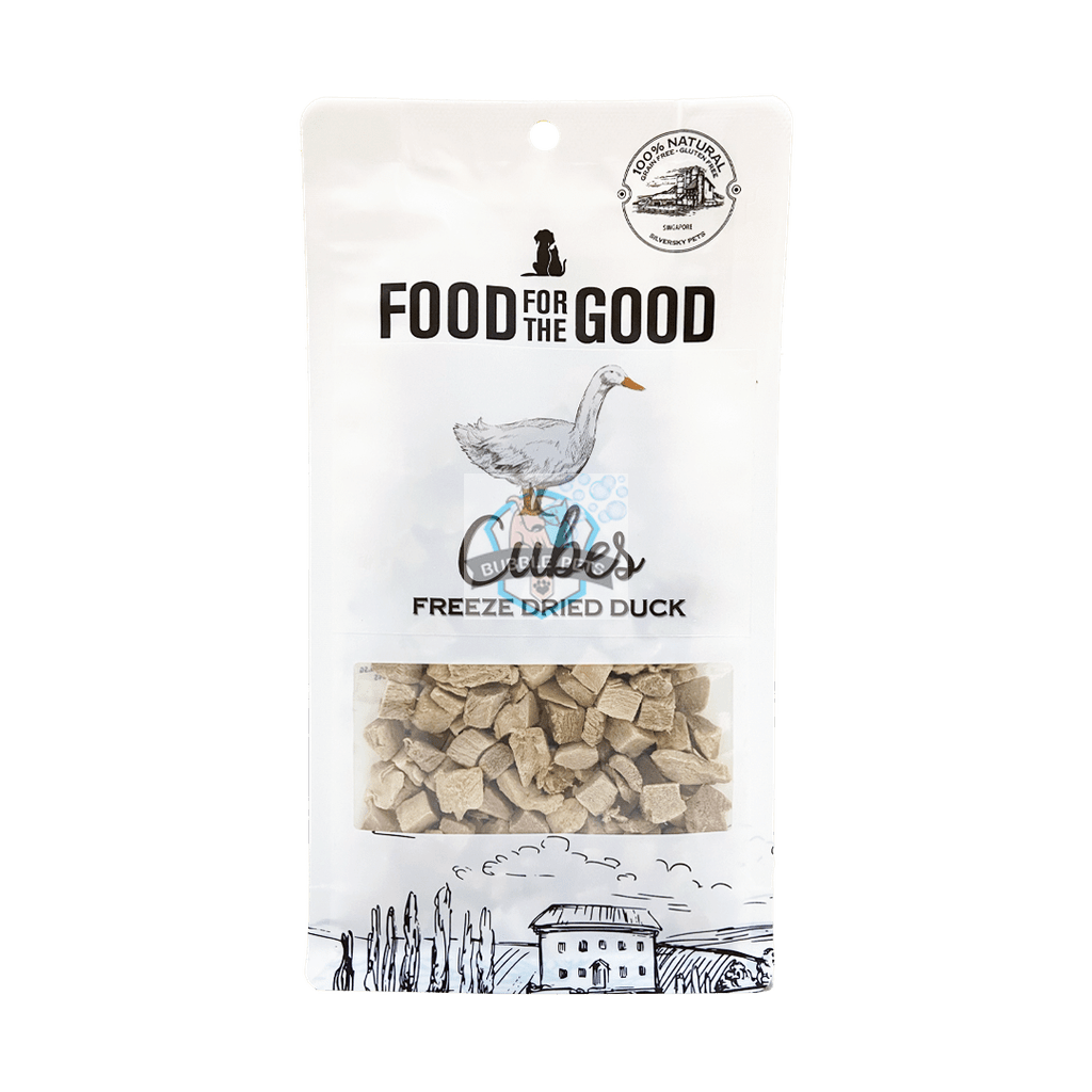Food For The Good Freeze Dried Duck Cubes Cat & Dog Treats