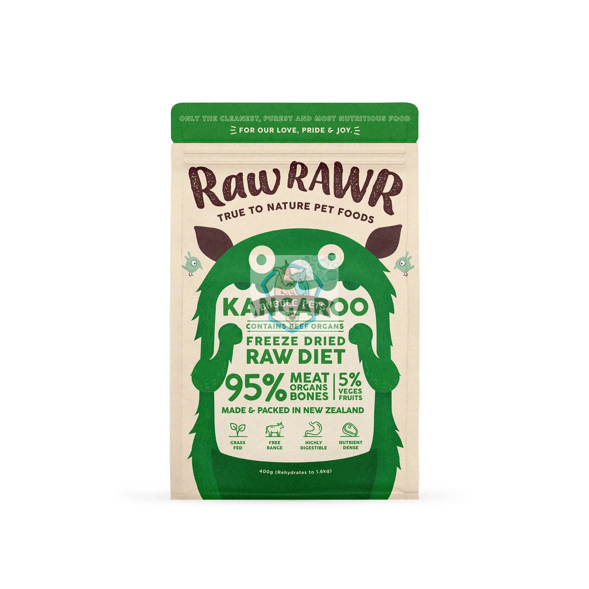 Raw Rawr Freeze Dried Kangaroo Raw Diet Dog Food
