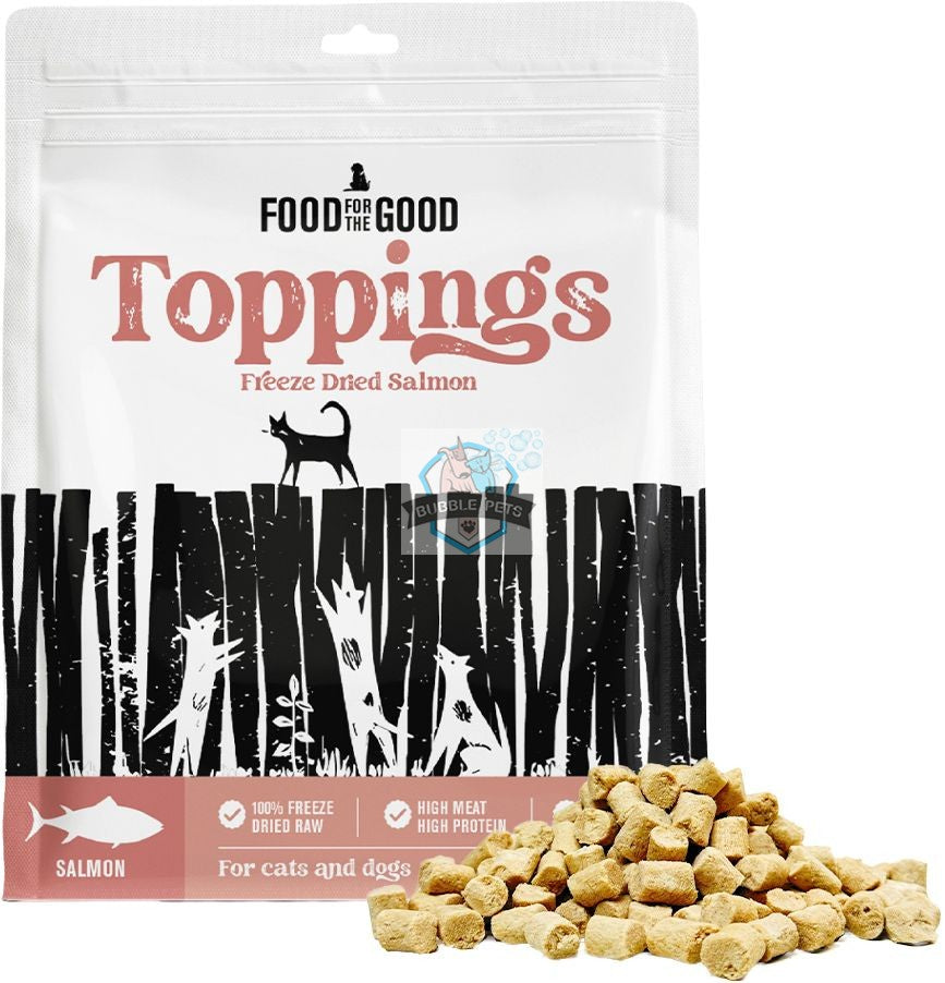 Food For The Good Freeze-Dried Salmon Toppings for Dogs & Cats