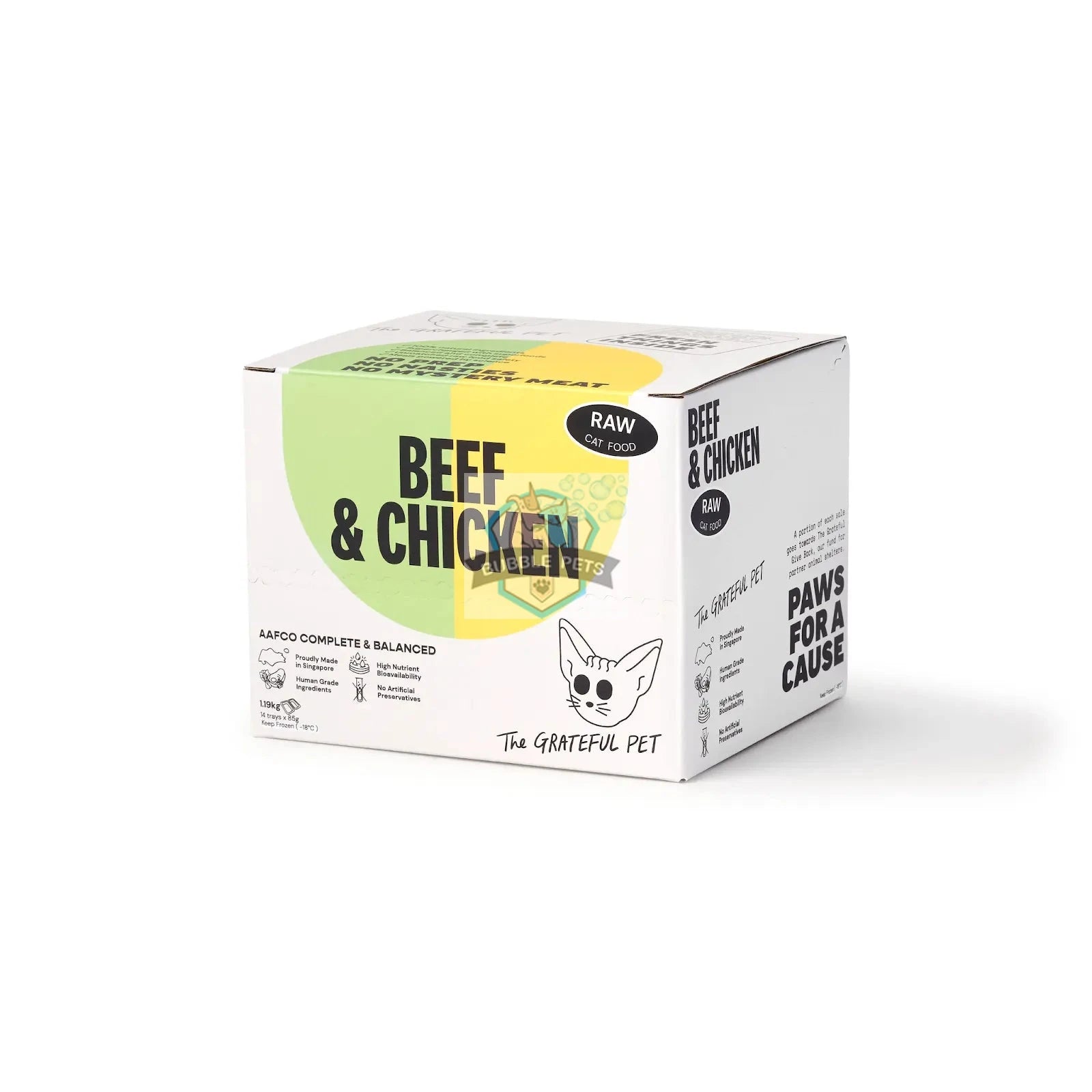 The Grateful Pet Raw (Beef & Chicken) Fresh Frozen Cat Food