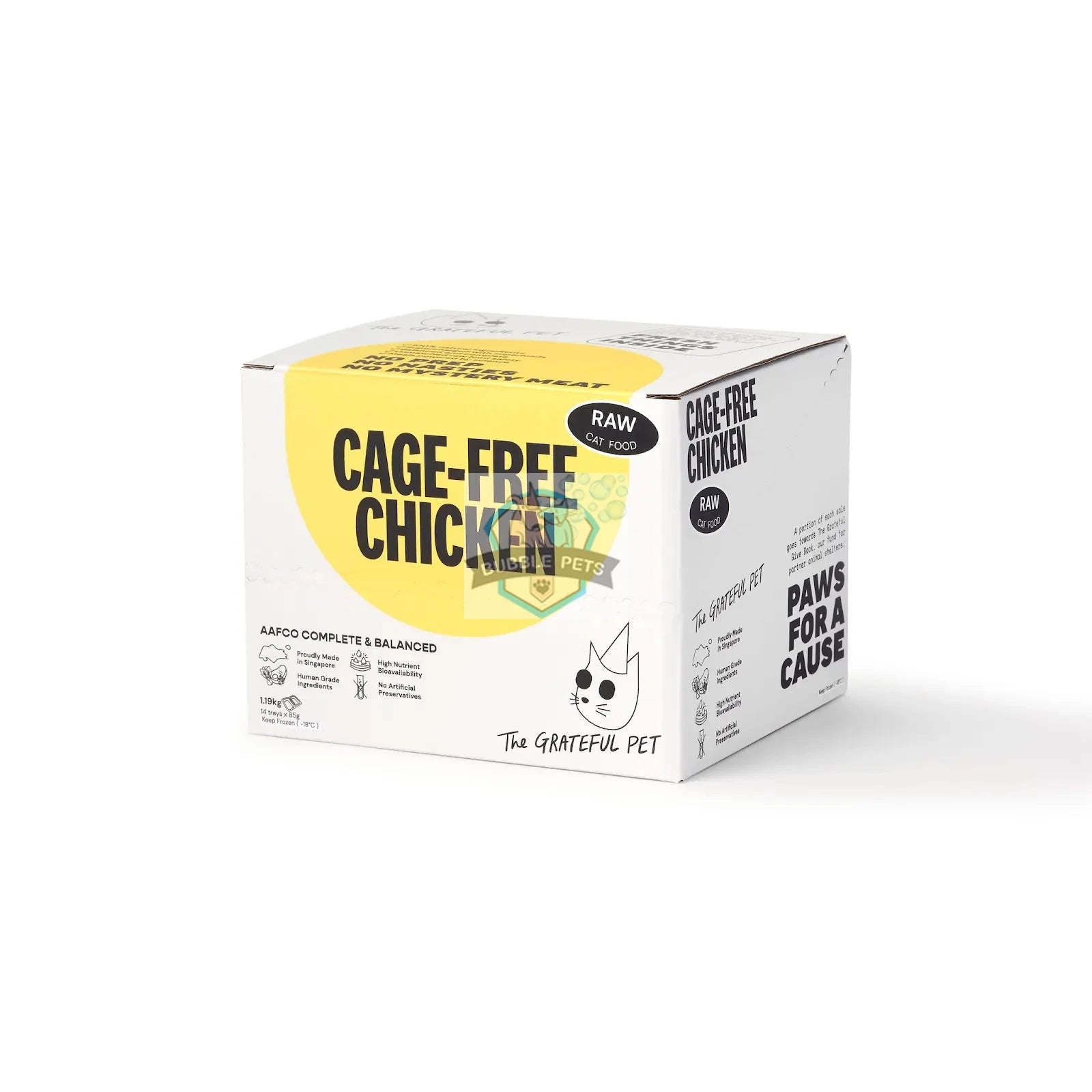 The Grateful Pet Raw (Cage-Free Chicken) Fresh Frozen Cat Food