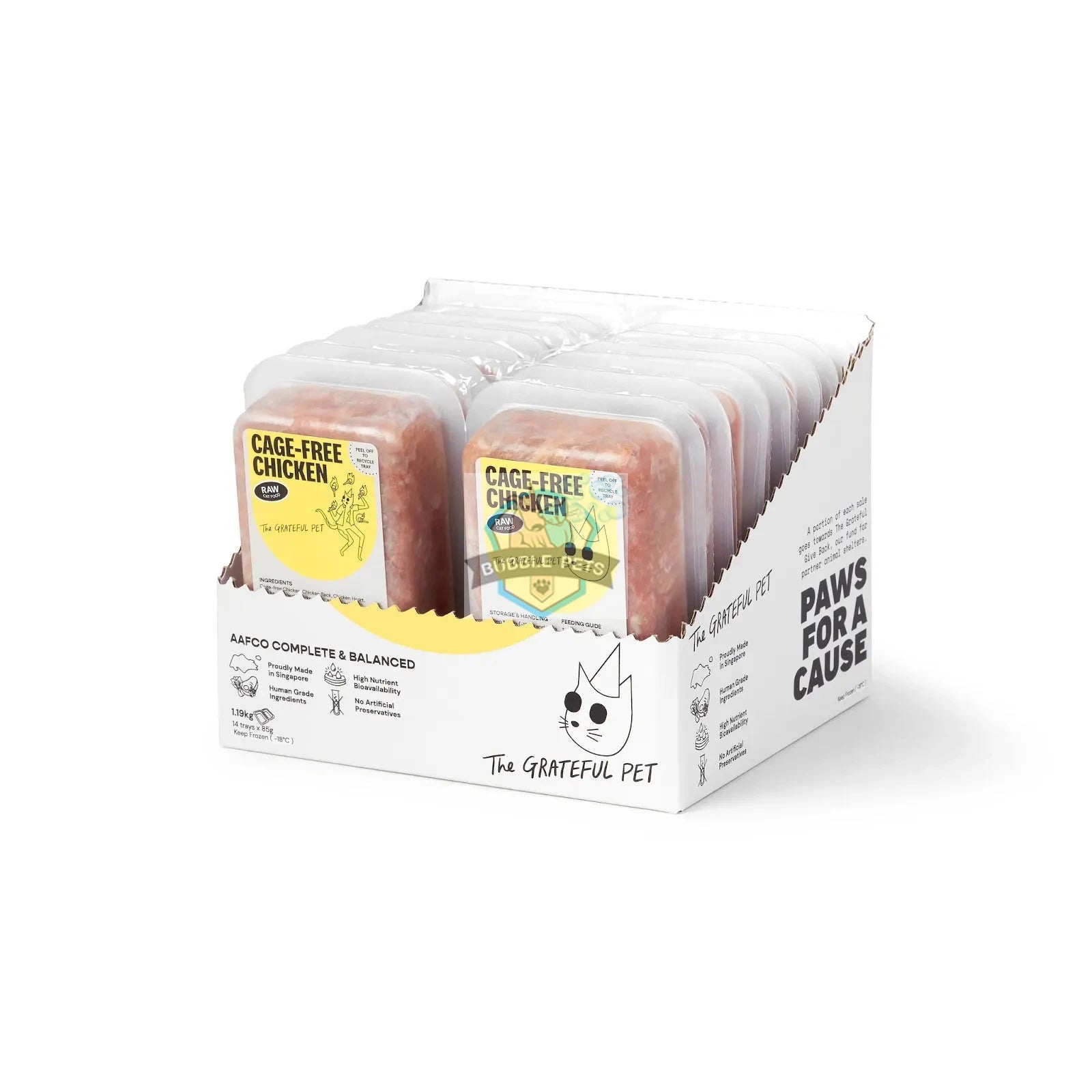 The Grateful Pet Raw (Cage-Free Chicken) Fresh Frozen Cat Food