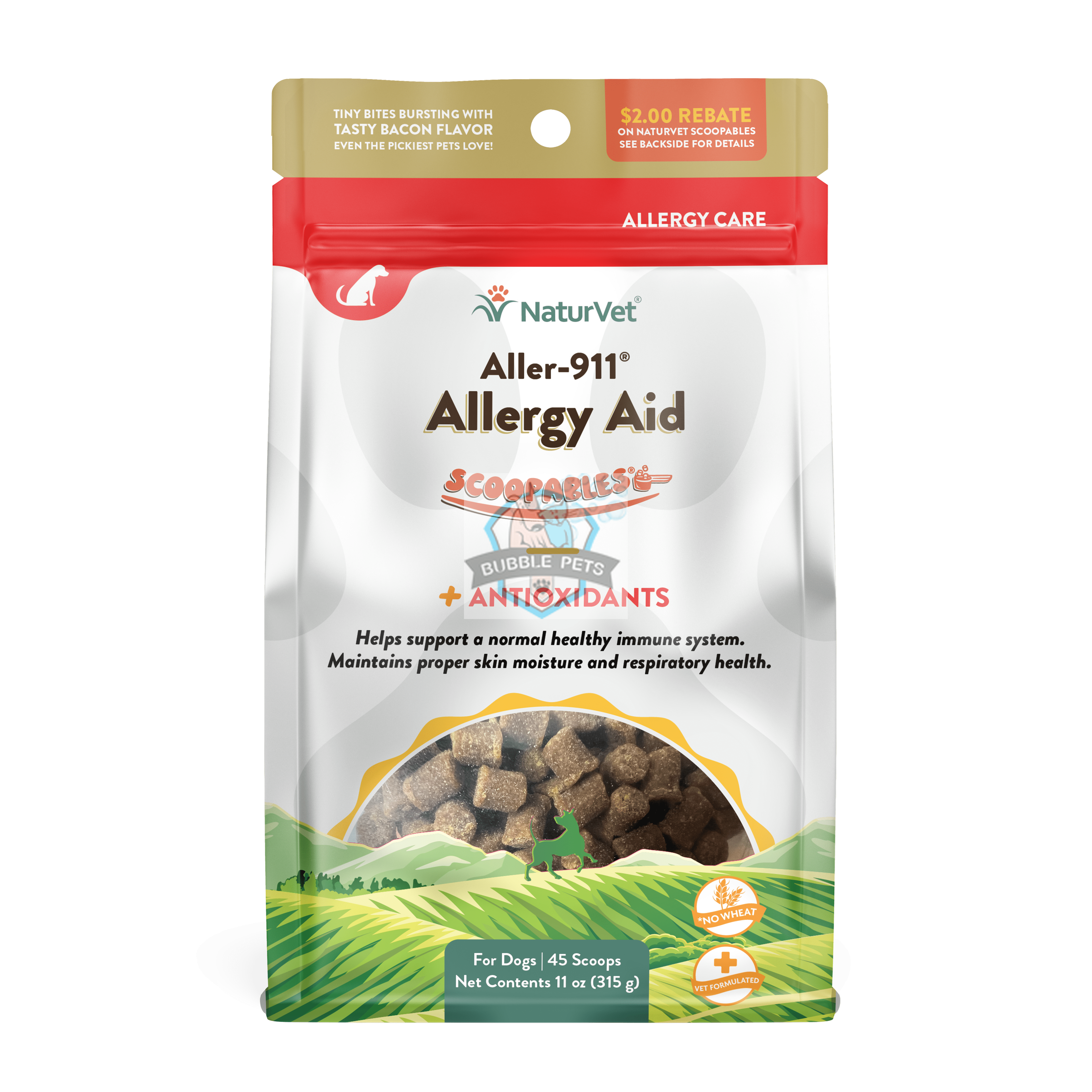 NaturVet Scoopables Aller-911 Allergy Aid Dog Supplement