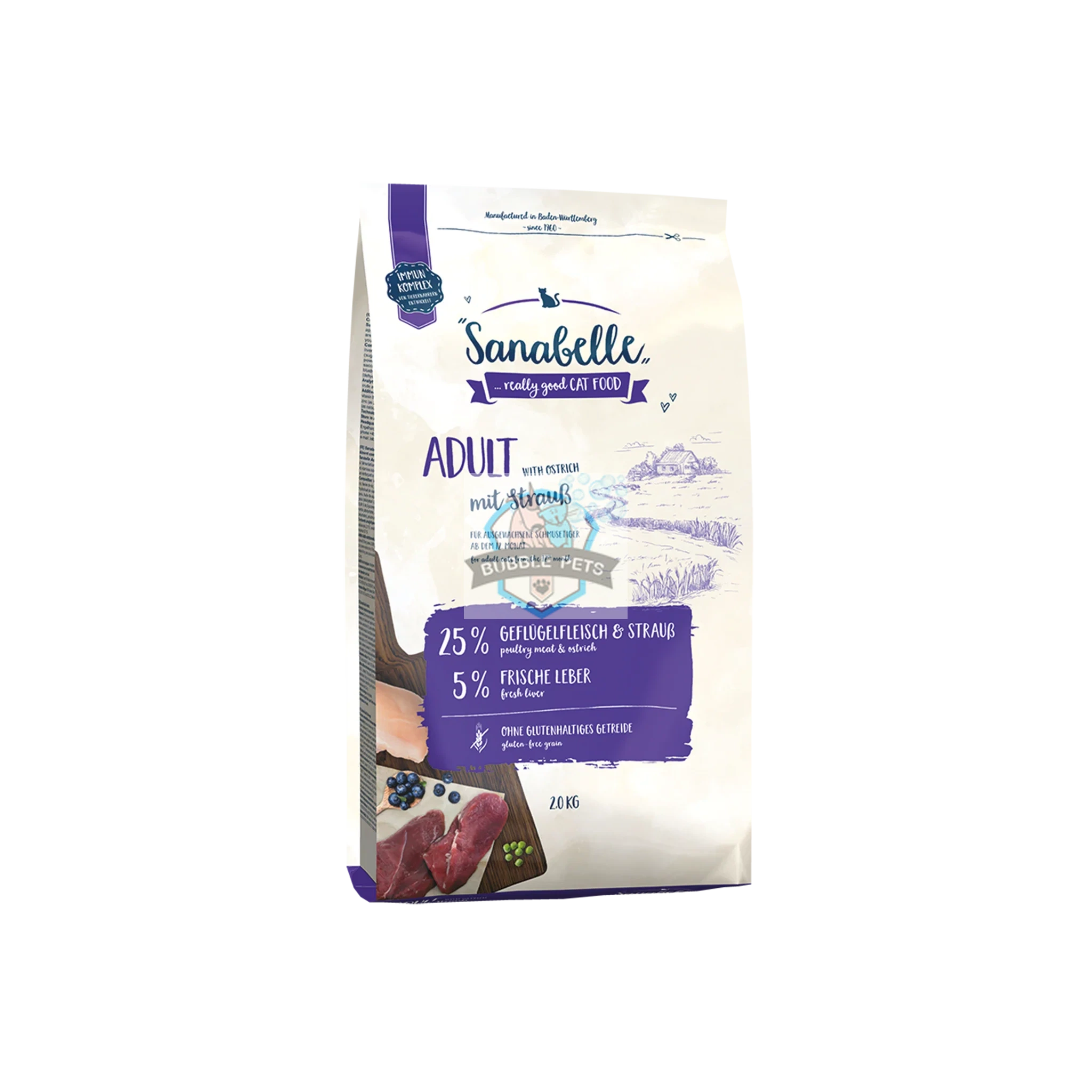 Sanabelle Adult Ostrich Dry Food for Cat