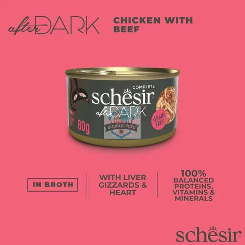 Schesir Cat After Dark Chicken With Beef 80g