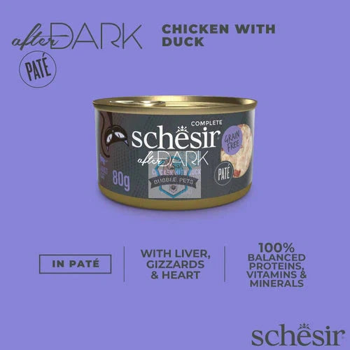 Schesir Cat After Dark Chicken with Duck Pate 80g