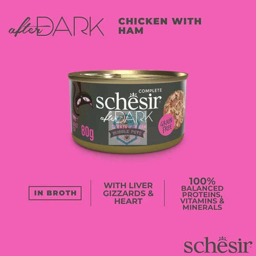 Schesir Cat After Dark Chicken With Ham 80g