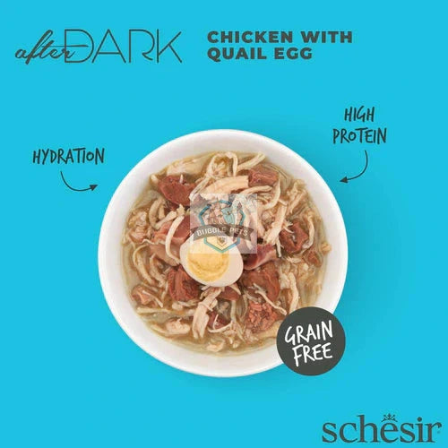 Schesir Cat After Dark Chicken With Quail Egg 80g