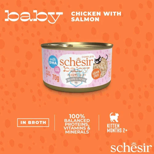 Schesir Cat Baby Chicken With Salmon 70g