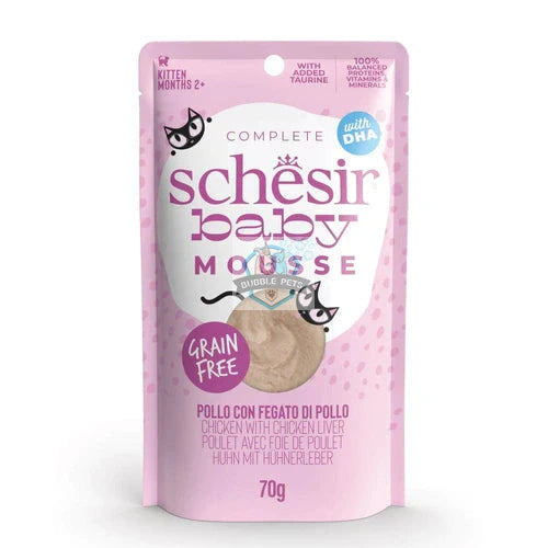 Schesir Cat Baby Pouch Mousse Chicken With Chicken Liver 70g