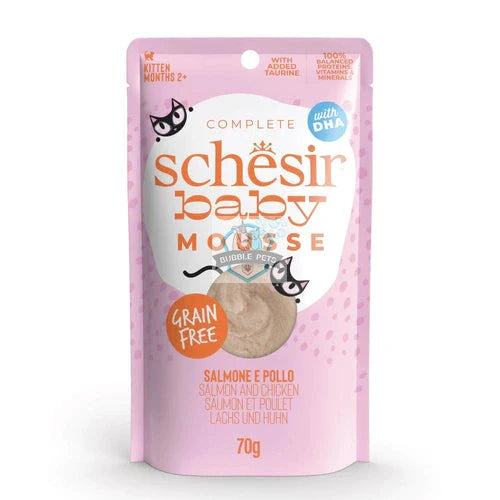 Schesir Cat Baby Pouch Mousse Salmon and Chicken 70g