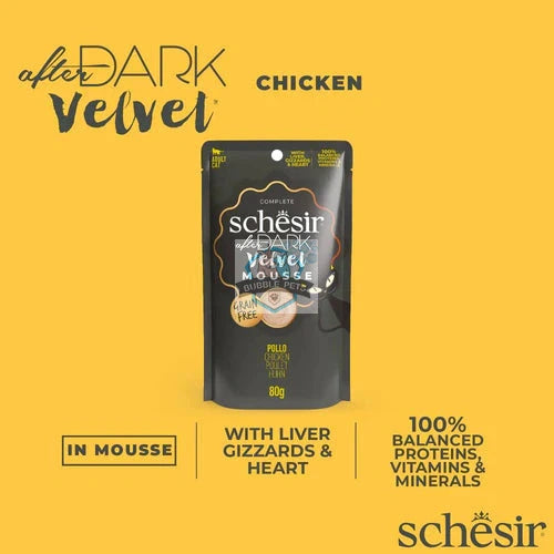 Schesir Cat Pouch After Dark Chicken Velvet Mousse 80g