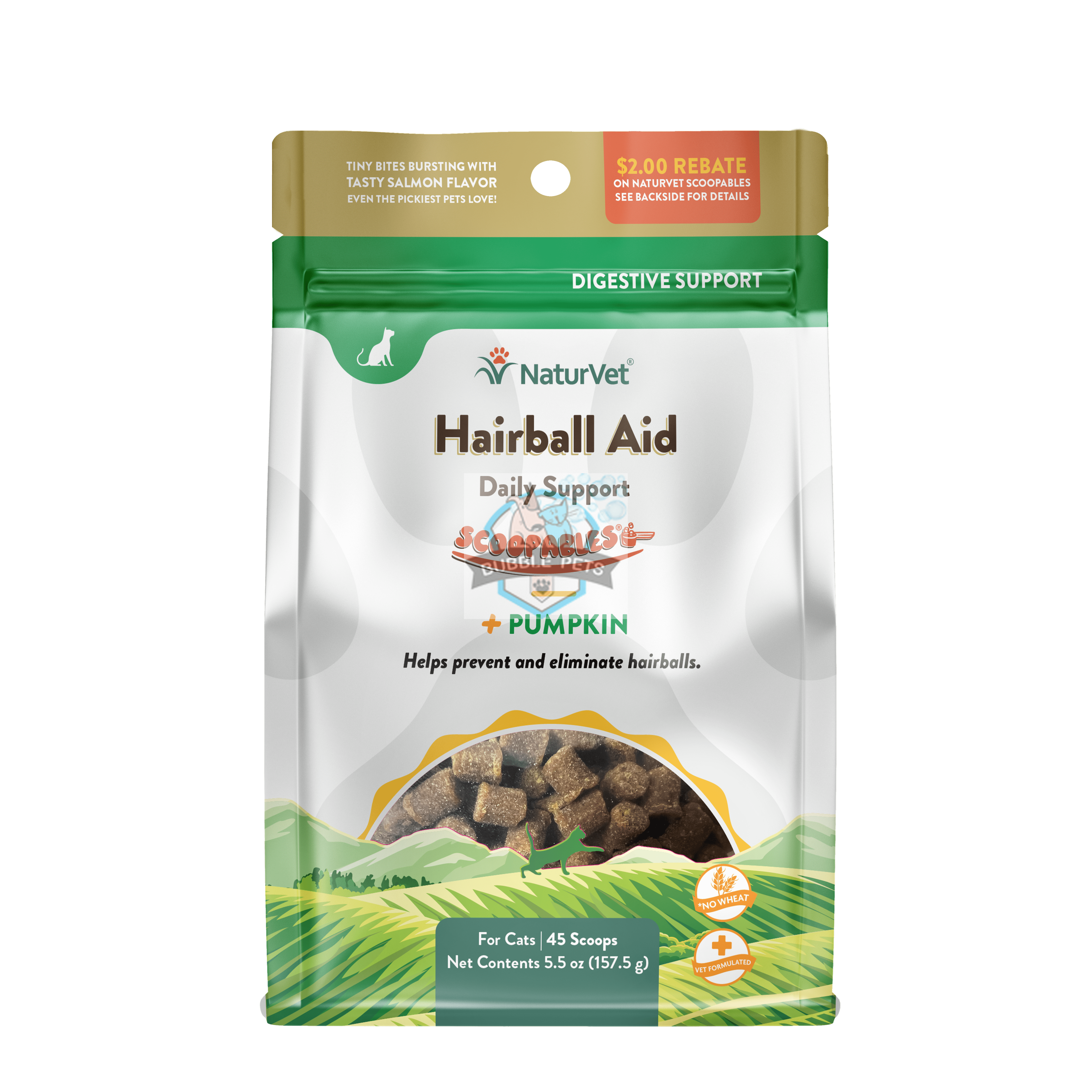 NaturVet Scoopables Cat Hairball Aid Daily Support