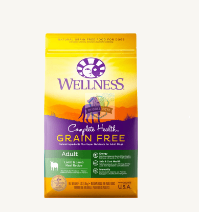 Wellness Complete Health Grain Free Lamb & Lamb Meal Recipe Dry Dog Food [Wt: 24 lb]