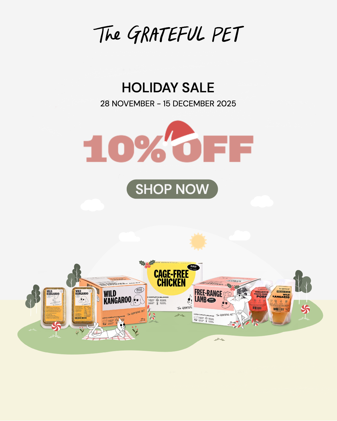 PROMO 10% OFF The Grateful Pet Dog Frozen Food