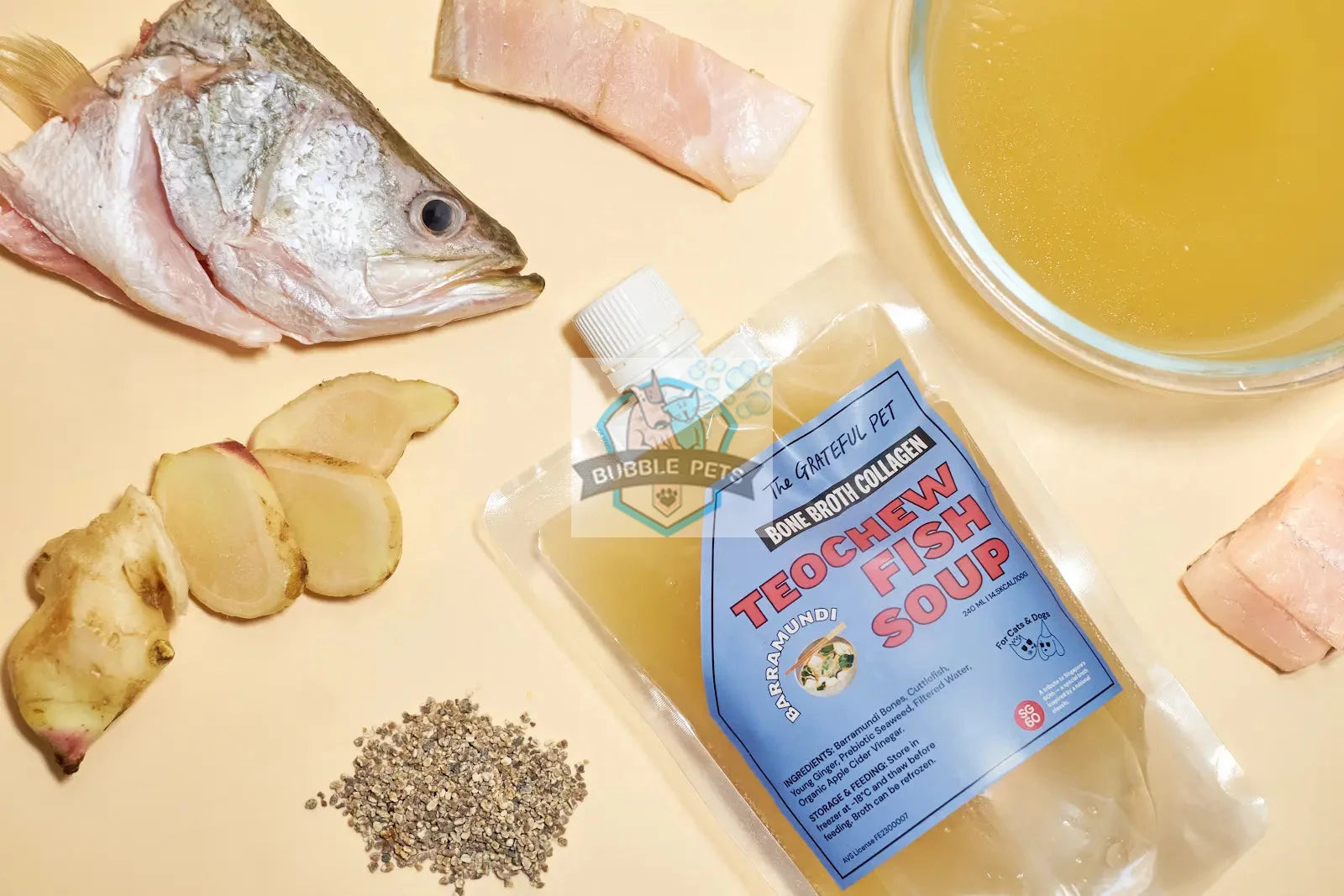 The Grateful Pet Bone Broth For Dogs & Cats (Teochew Fish Soup)