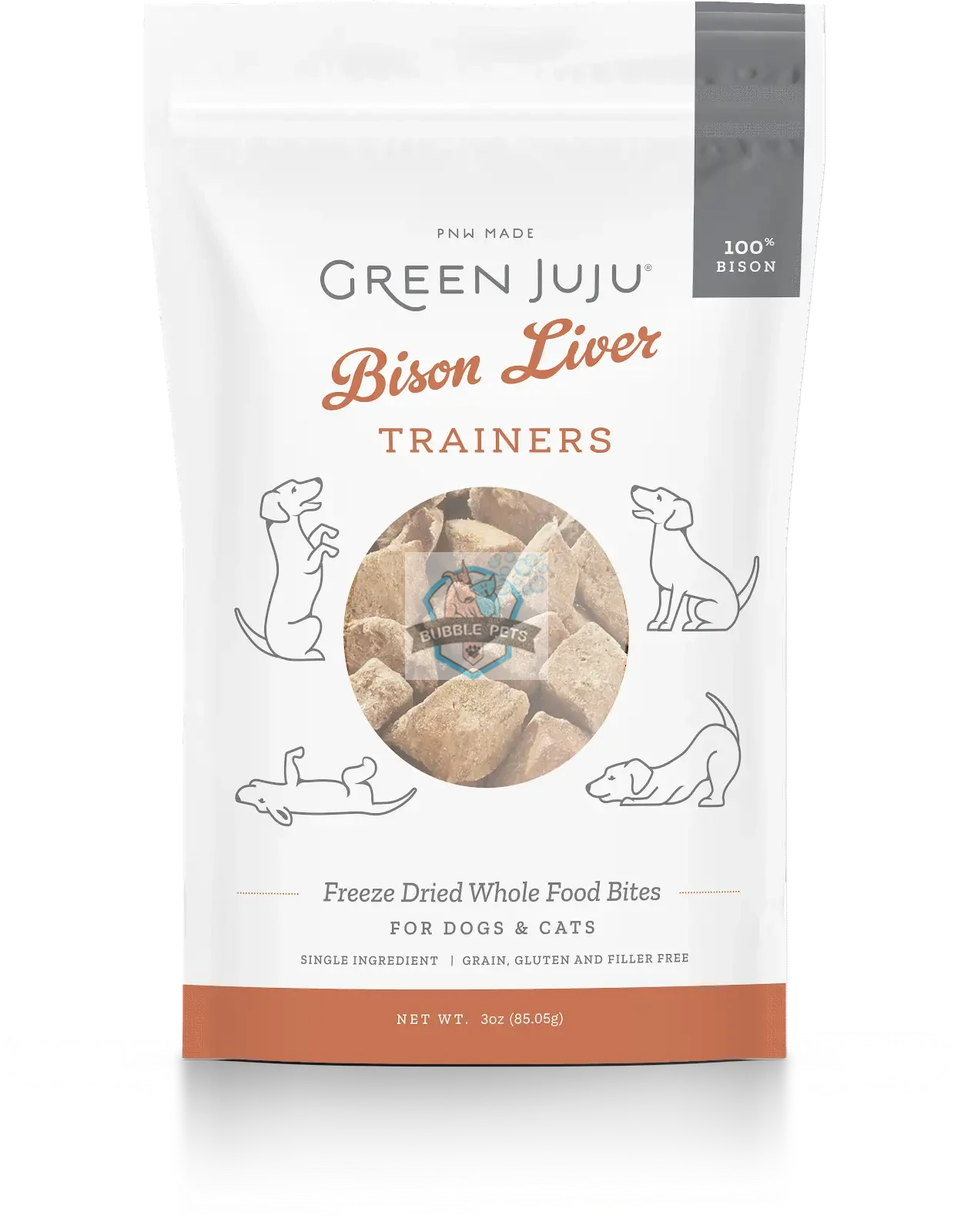 Green Juju Bison Liver Trainer Treats