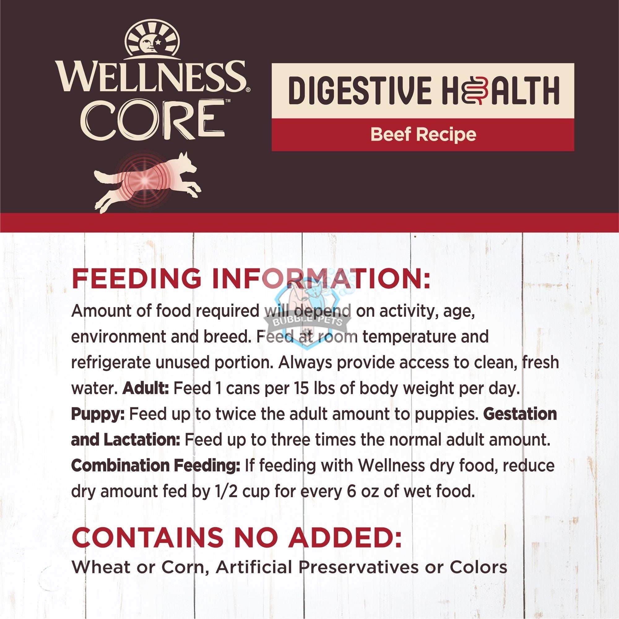 Wellness Core Digestive Health Pate Beef Wet Dog Food