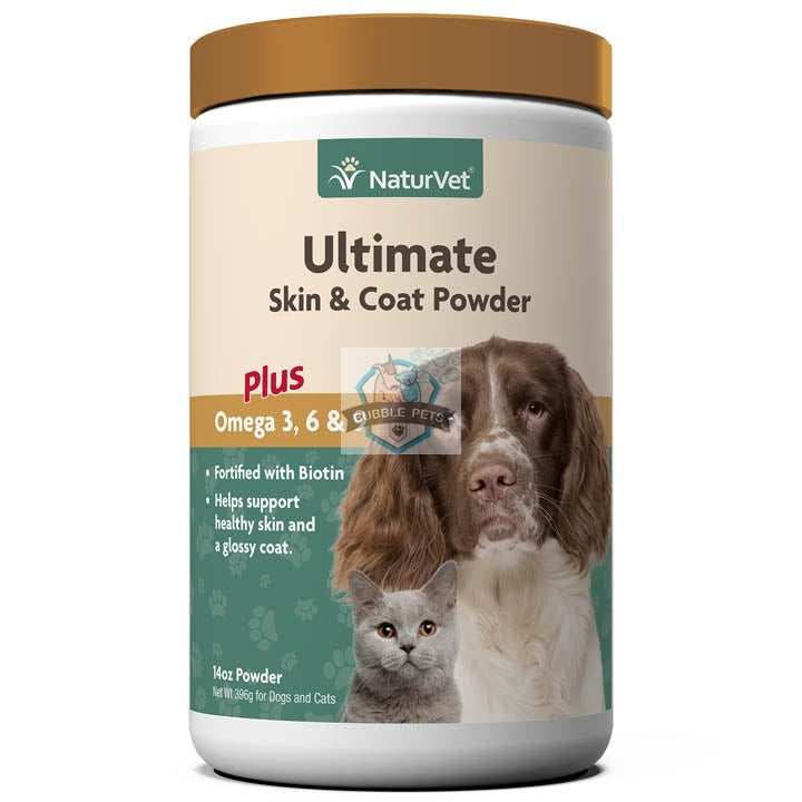 NaturVet Ultimate Skin And Coat Supplement for Dogs Cats