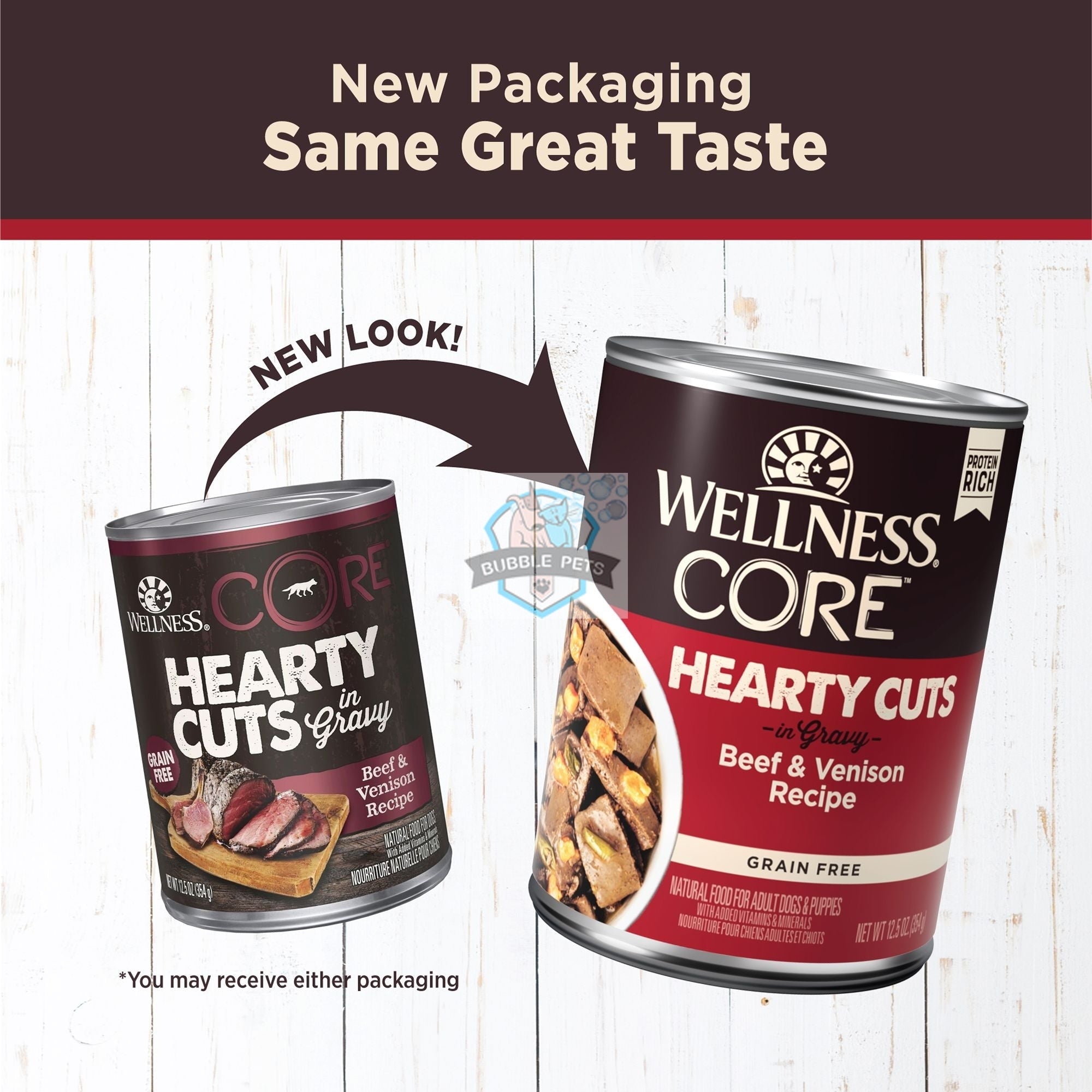 Wellness CORE Grain-Free Hearty Cuts in Gravy Gravy Beef & Venison Wet Dog Food