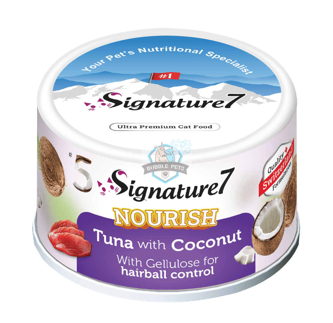 Signature7 Nourish Fruits Cat Canned Food - Tuna with Coconut
