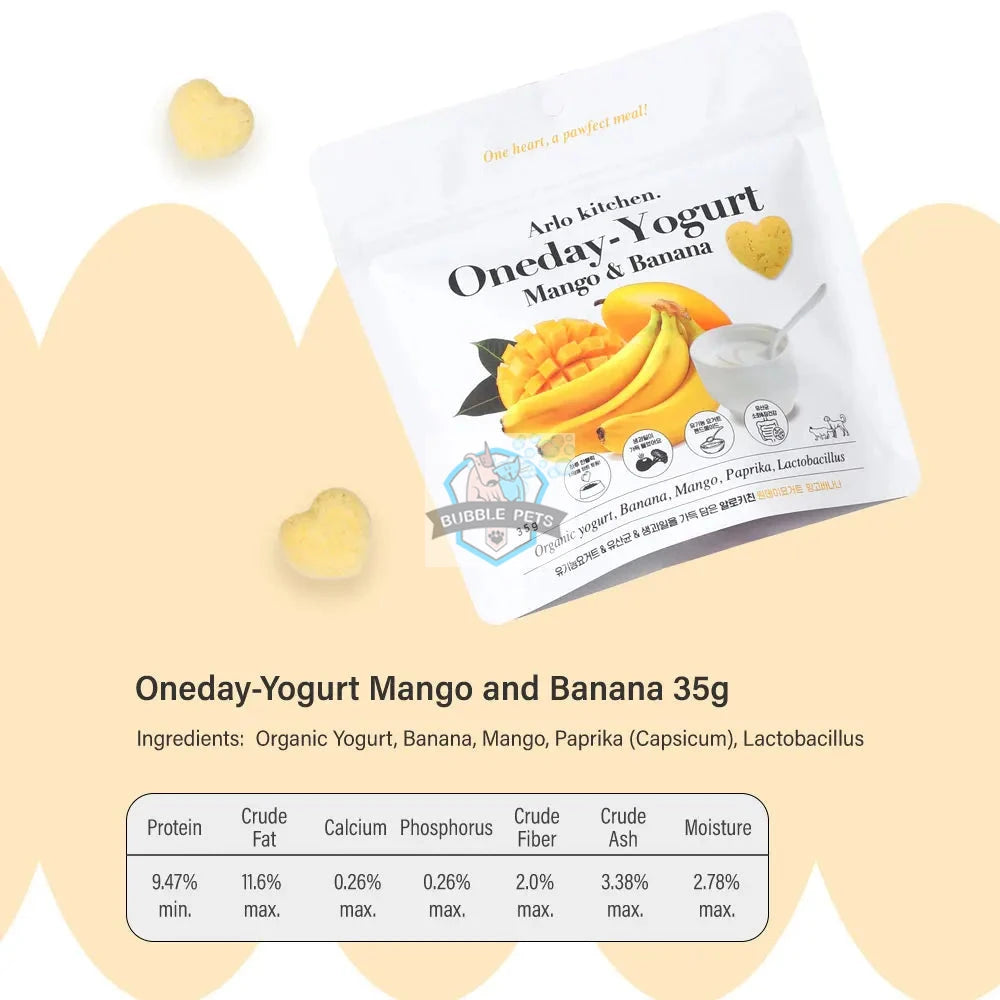 Arlo Kitchen - Freeze Dried Yogurt Mango & Banana Pet Treats