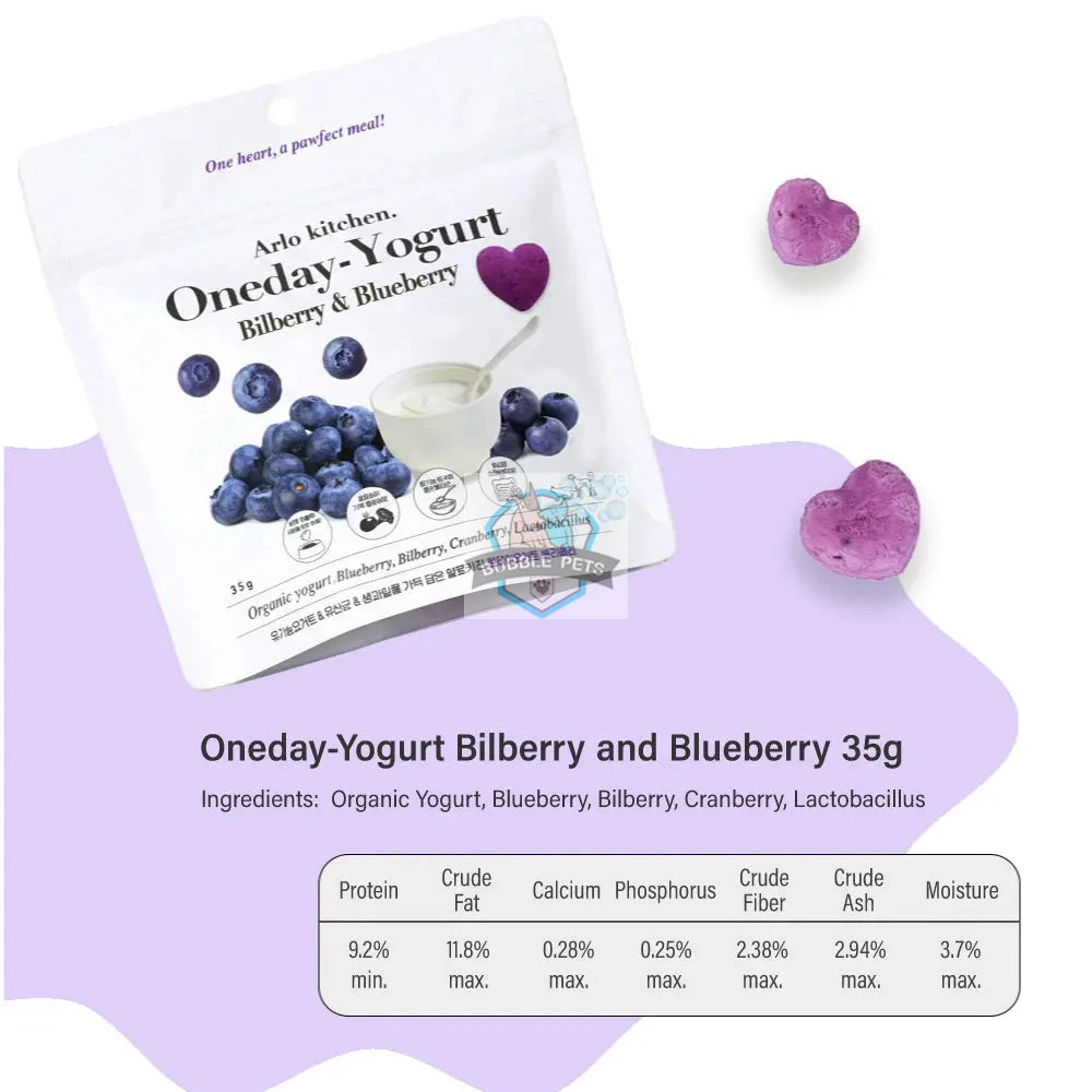 Arlo Kitchen - Freeze Dried Yogurt Bilberry & Blueberry Pet Treats