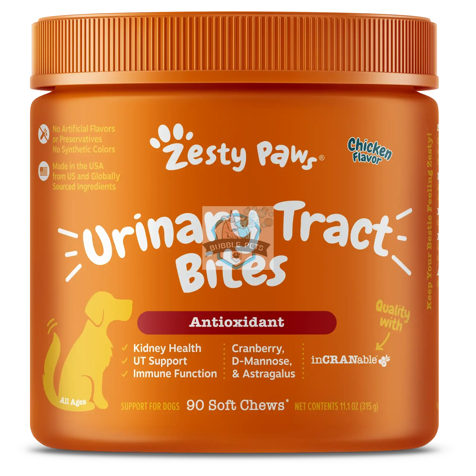 Zesty Paws Urinary Tract Bites Supplement