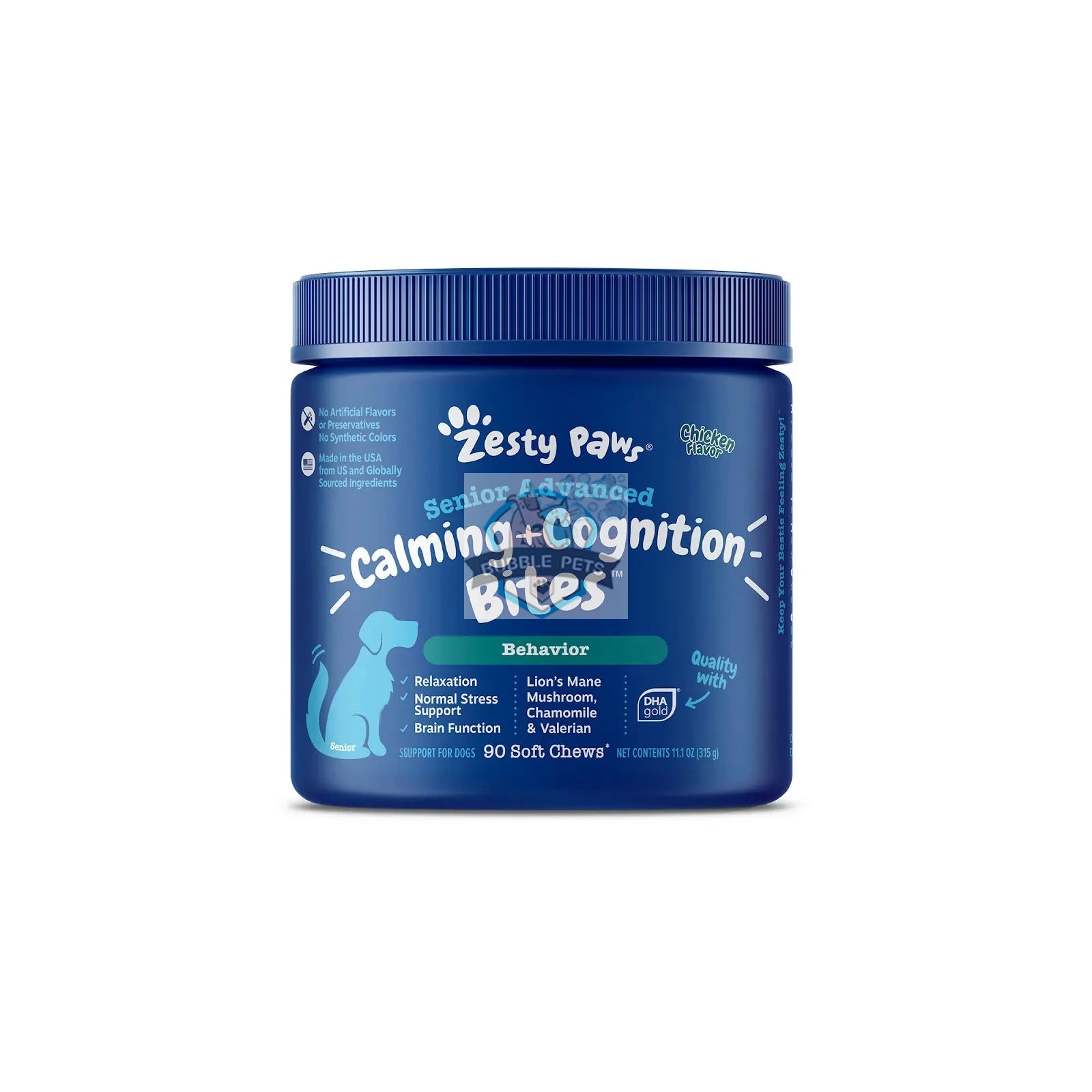 Zesty Paws Senior Advanced Calming & Cognition Bites (Chicken)
