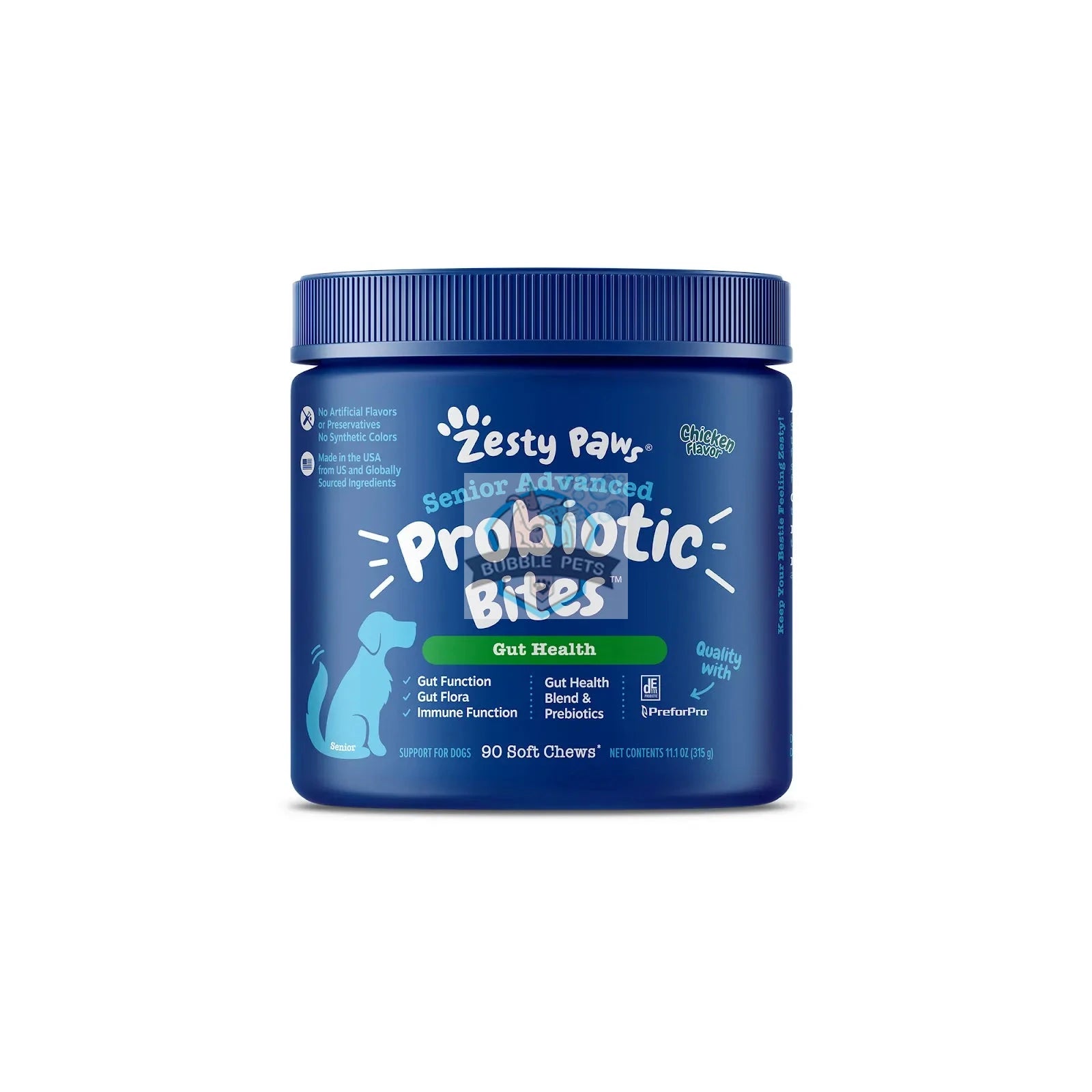 Zesty Paws Senior Advanced  Probiotic Bites (Chicken)