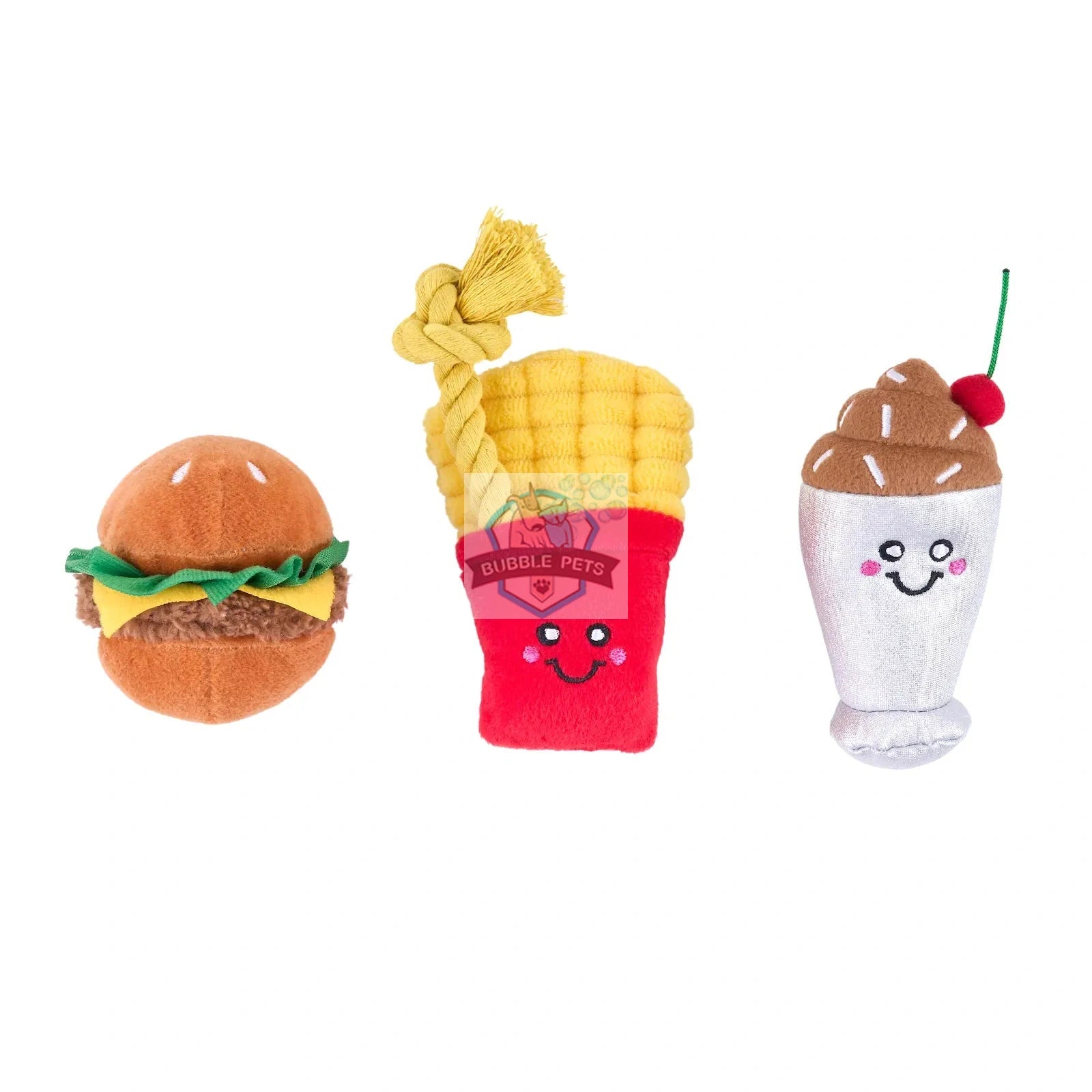 Zippypaws Miniz 3-Pack - Fast Foods