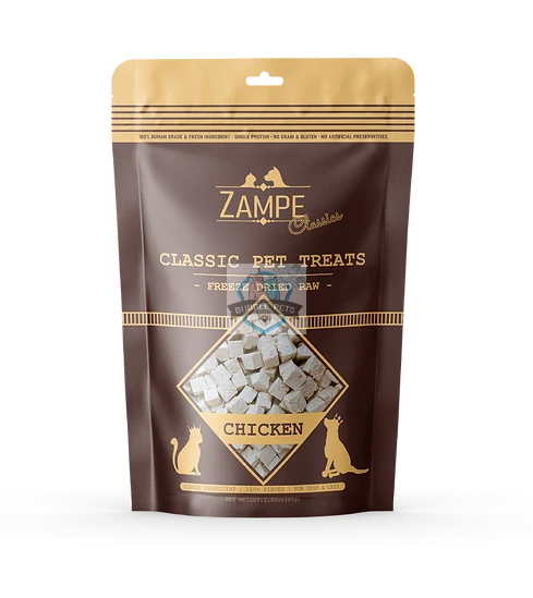 Zampe Chicken Meat Freeze-Dried Pet Treats for Dogs and Cats (80g)
