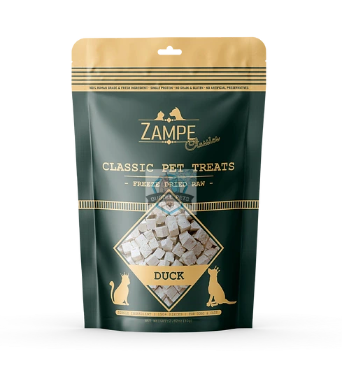 Zampe Duck Meat Freeze-Dried Pet Treats for Dogs and Cats (80g)