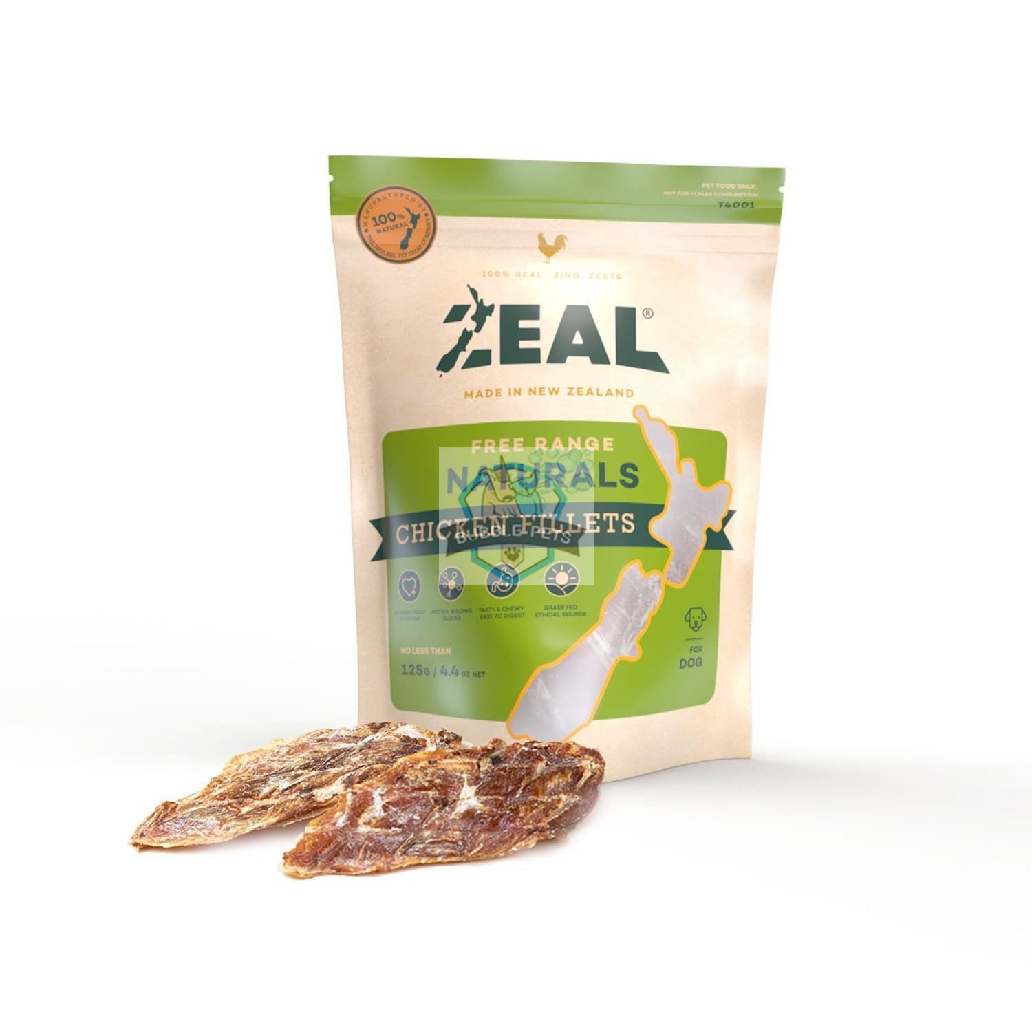 Zeal Dried Free Range Chicken Fillets Dog Cat Treats (Buy 2 Get 1 Free)