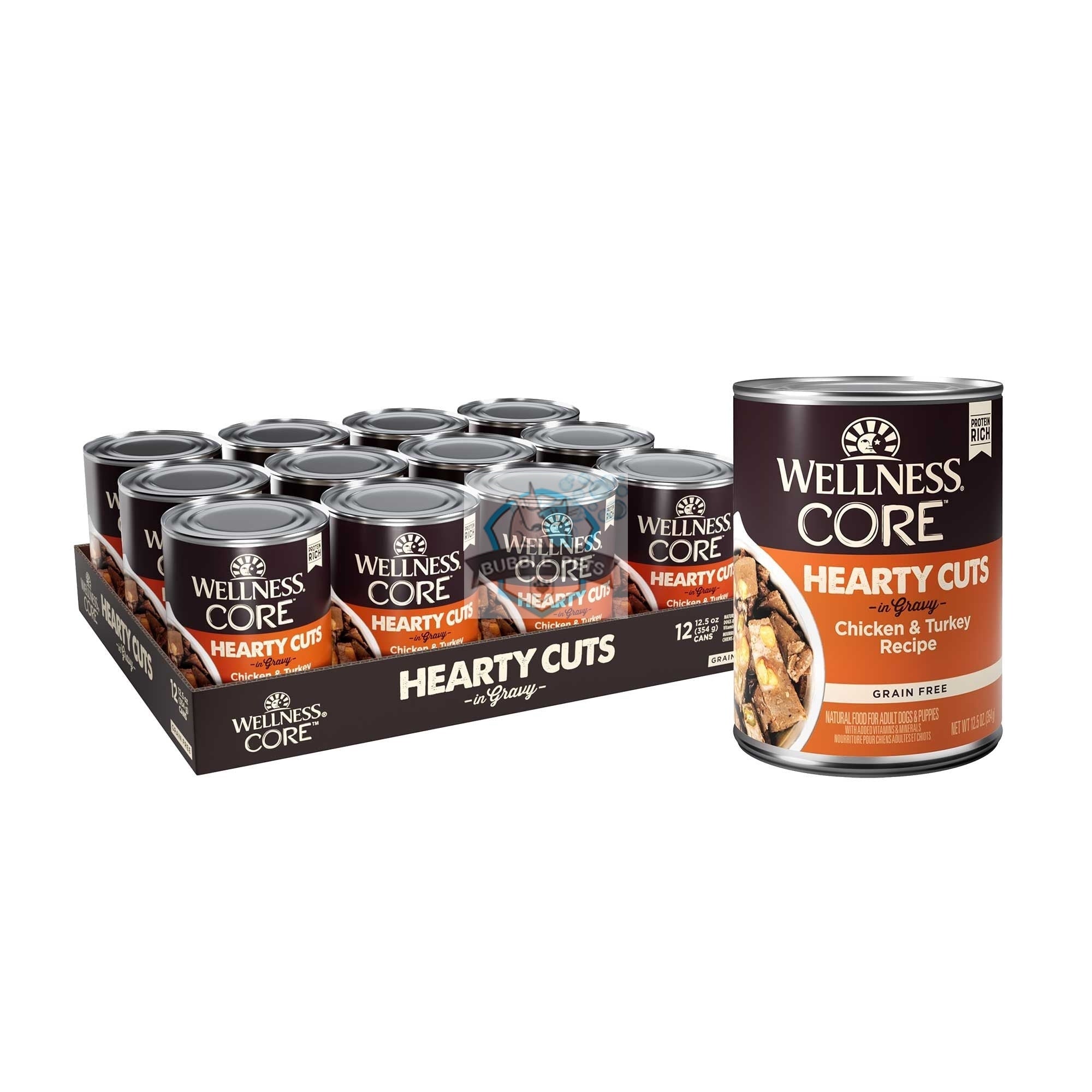 Wellness CORE Grain-Free Hearty Cuts in Gravy Chicken & Turkey Wet Dog Food