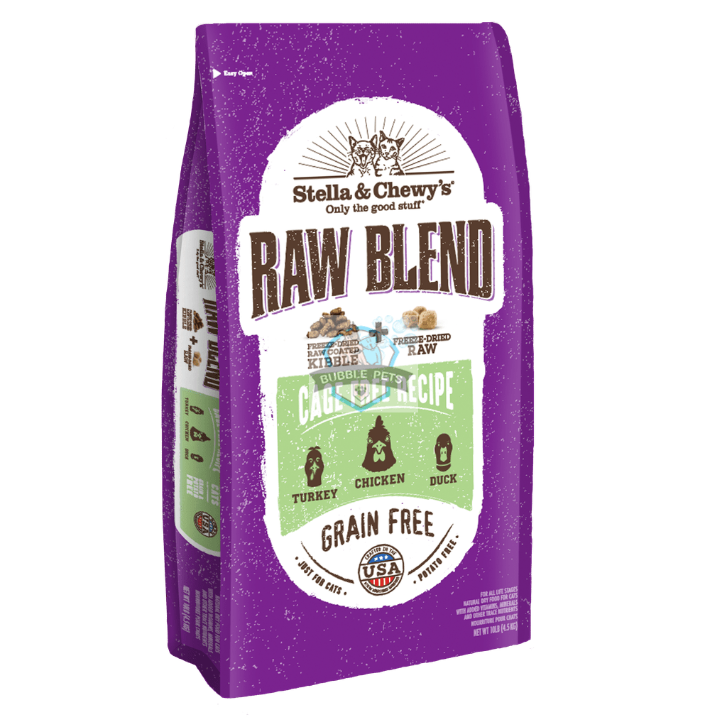 Stella & Chewy’s Freeze-Dried Raw Blend Kibble Cage Free Chicken, Turkey, Duck Grain-Free Dry Cat Food