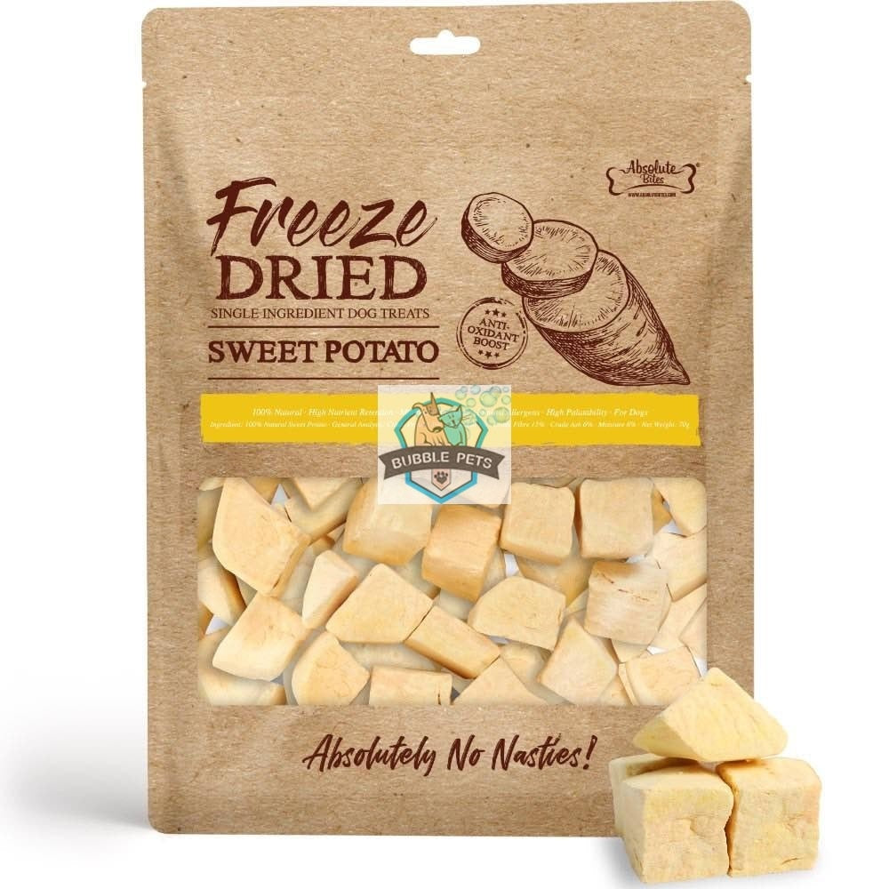 Absolute Bites Freeze Dried Sweet Potato Treats for Dogs - 70g
