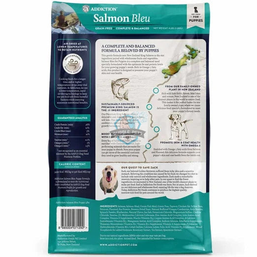 Addiction Puppy Salmon Bleu Dry Dog Food