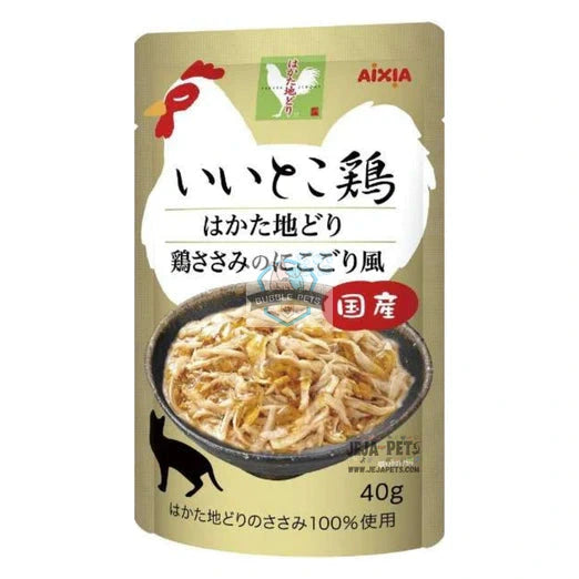 Aixia Iitoko Dori Hakata Jidori Chicken with Jellied Broth Pouch Cat Food