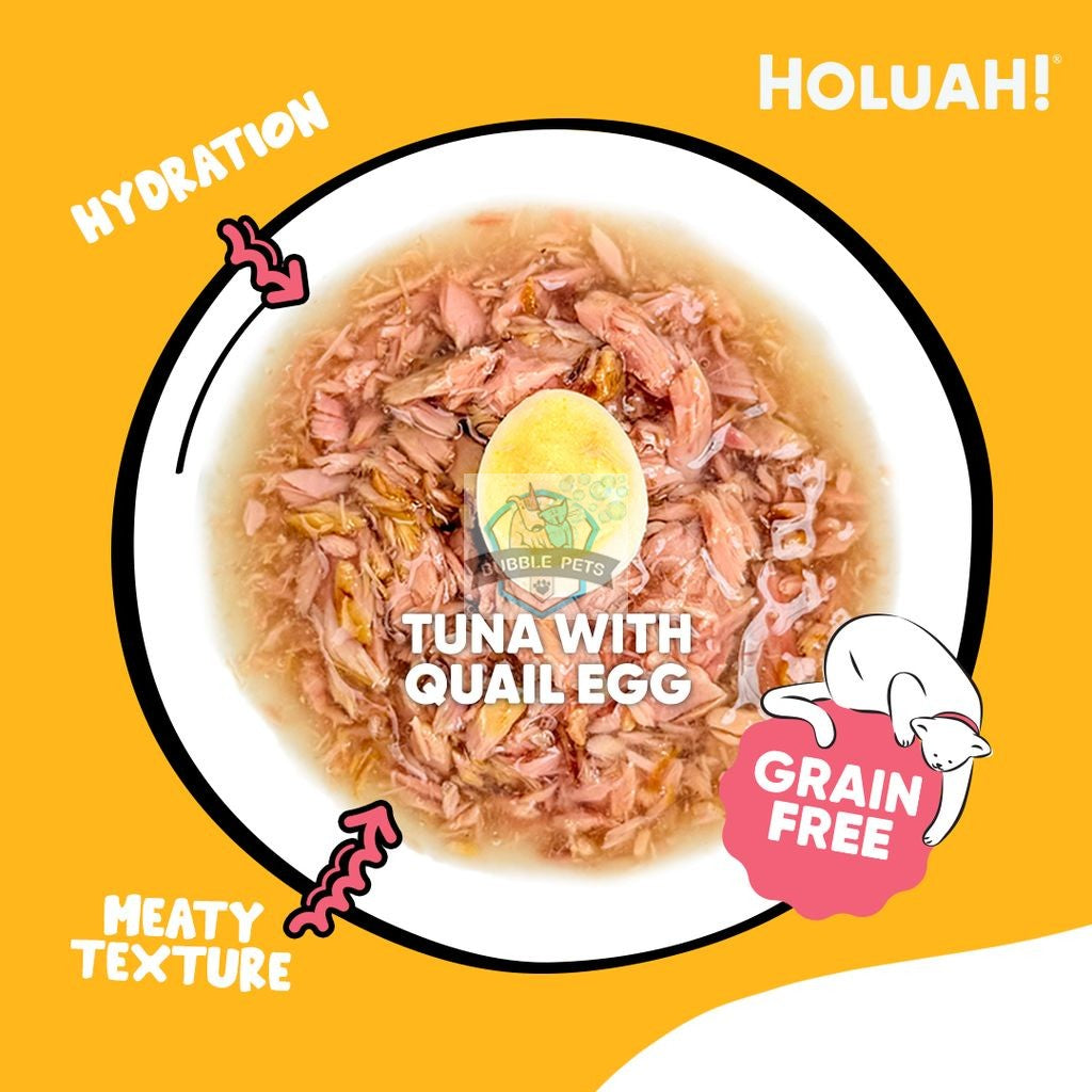 NEW: Holuah! Tuna with Quail Egg Gravy Canned Cat Food