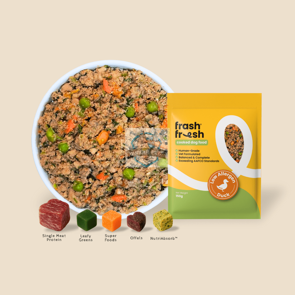 Frashfresh Cooked Low-Allergen Duck Dog Food with NutriAbsorb