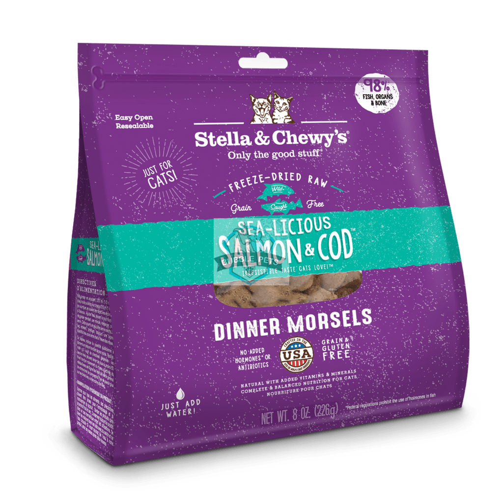 Stella & Chewy's Freeze Dried Cat Dinner Morsels (Sea-licious Salmon & Cod)