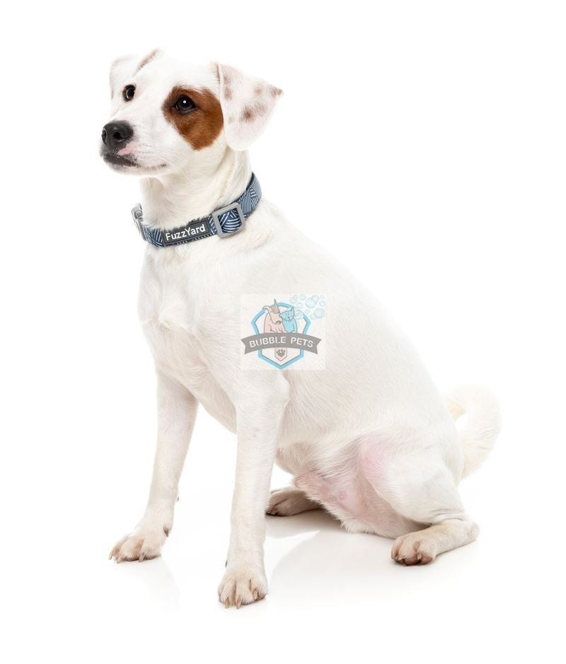 15% OFF FuzzYard Pet Collar - Thornbury Aegean Blue