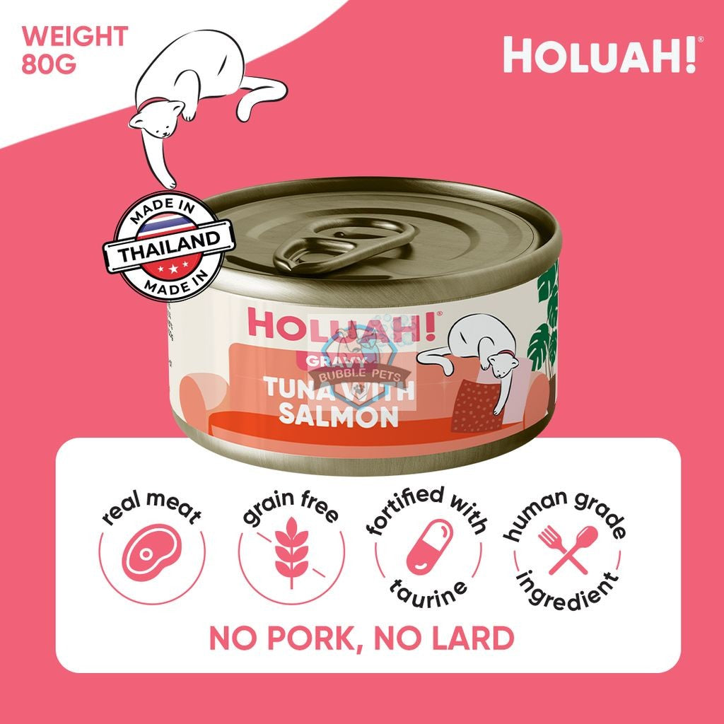 NEW: Holuah! Tuna with Salmon Gravy Canned Cat Food