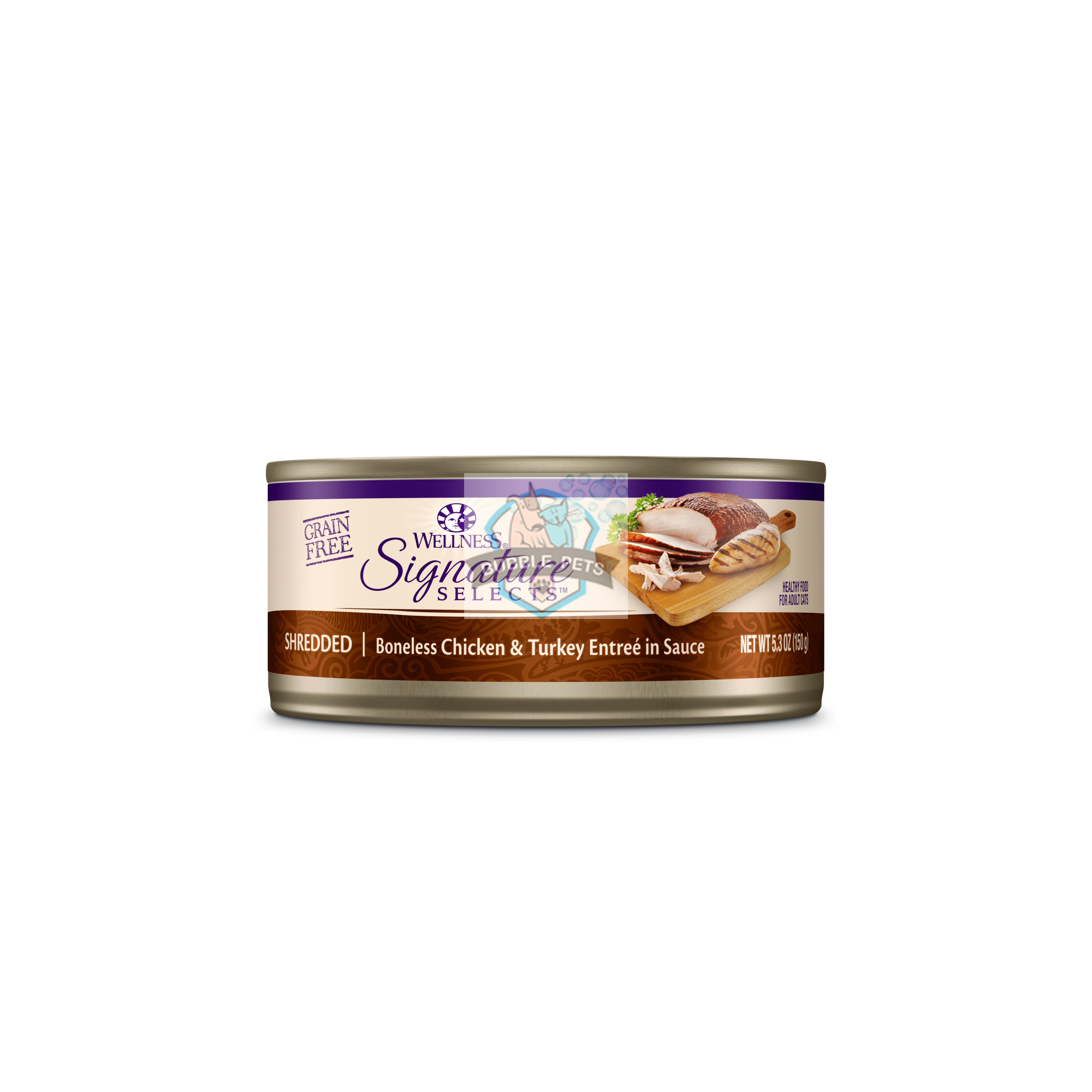 Wellness CORE Signature Selects Shredded White Meat Chicken & Turkey Entree in Sauce Canned Cat Food